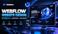 design a webflow website, 3d interactive landing page and hero section