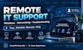 troubleshoot windows, network, and remote IT support issues