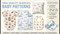 design cute seamless baby pattern for kid