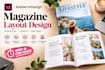 design a professional magazine layout in adobe indesign