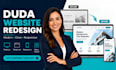 redesign duda website, duda customization, duda website redesign, website design