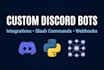 create a discord chat or moderation bot