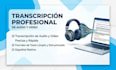 transcribir audios y videos en español