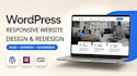 design redesign wordpress website, responsive website, blog and business website