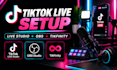 set up tiktok live on PC with live studio obs virtual camera and tikfinity alert