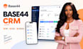 build base44 CRM, client portal, dashboard and business web app