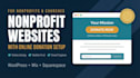design a nonprofit website with online donation and fundraising setup