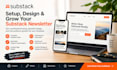 substack newsletter design podcast setup substack account substack setup