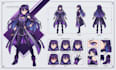 design an original anime character and reference sheet