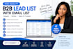 do b2b lead generation, lead scraping and targeted email list building