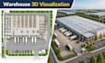 create warehouse 3d modeling architecture visualization industrial facility
