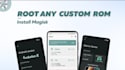 root your android device remotely, install custom rom, custom animation