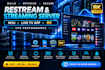 full vps server setup  restream  panel  security and advanced optimization