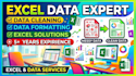do excel data cleaning, formatting and spreadsheet cleanup