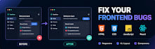 fix HTML CSS javascript and react bugs
