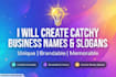 create catchy business names and slogans