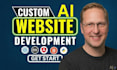 build custom ai website, ai web, saas website and openai API integration