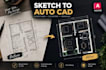 create a furnished 2d floor plan