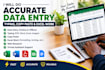do accurate data entry and copy paste tasks