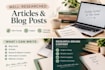 write well researched and explained articles