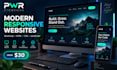 design and develop a modern responsive bootstrap website