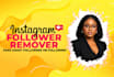remove instagram ghost, fake bot followers and do unfollow