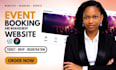 build an event booking website with ticketing