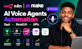 build custom n8n and make come ai automation api vapi retell ai voice agent