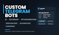 build a custom telegram bot with ai, database and API integration