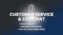 be your remote customer service and live chat agent