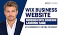 design wix business website redesign booking landing page ecommerce development