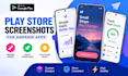 design google play store screenshots for android apps