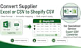 convert supplier excel or CSV to shopify matrixify format