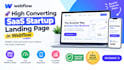 design a high converting saas startup landing page in webflow