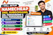 setup namecheap dns, subdomains, URL forwarding and email forwarding