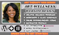 art wellness website, art therapy website, wellness website, creative wellness