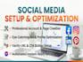 do social media account setup and page management