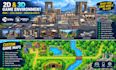 create 2d 3d game environment, game maps, unity, unreal, props and modular kits