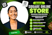 build square online store ordering food delivery squarespace website menu setup