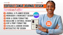 design editable canva journals, planners,workbooks , canva worksheet template