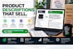 write SEO product descriptions that actually sell