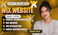 design wix website wix website redesign wix development wix website