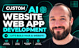 do ai web development, ai saas, full stack developer, website development