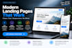 build a clean responsive HTML CSS landing page
