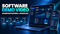 create software demo video that shows off app features saas video editing