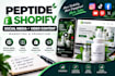 do peptide shopify social media marketing  video content