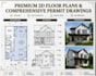 create professional 2d floor plans, house plans and construction permit drawings
