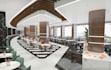 cgi premium restaurant,dining hall layout,3d lobby lounge render,eatery interior