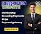 create a subscription website with membership and recurring payments
