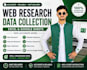do web research, web search and data collection